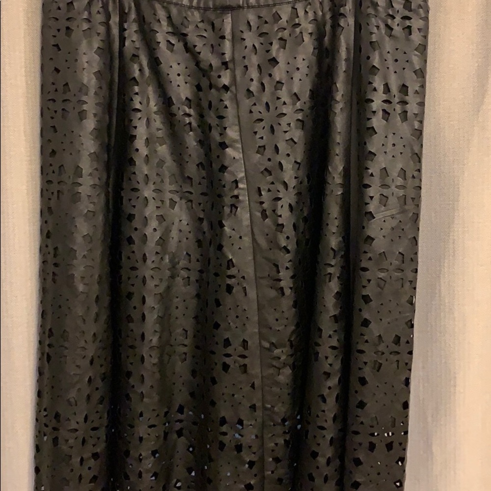 Faux leather skirt